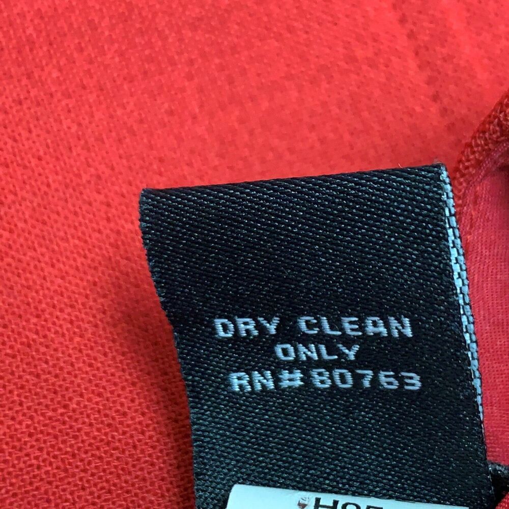 Body by Victoria Women's Dress Size 8 Red‎ Sleeveless Wool Blend - Picture 11 of 11